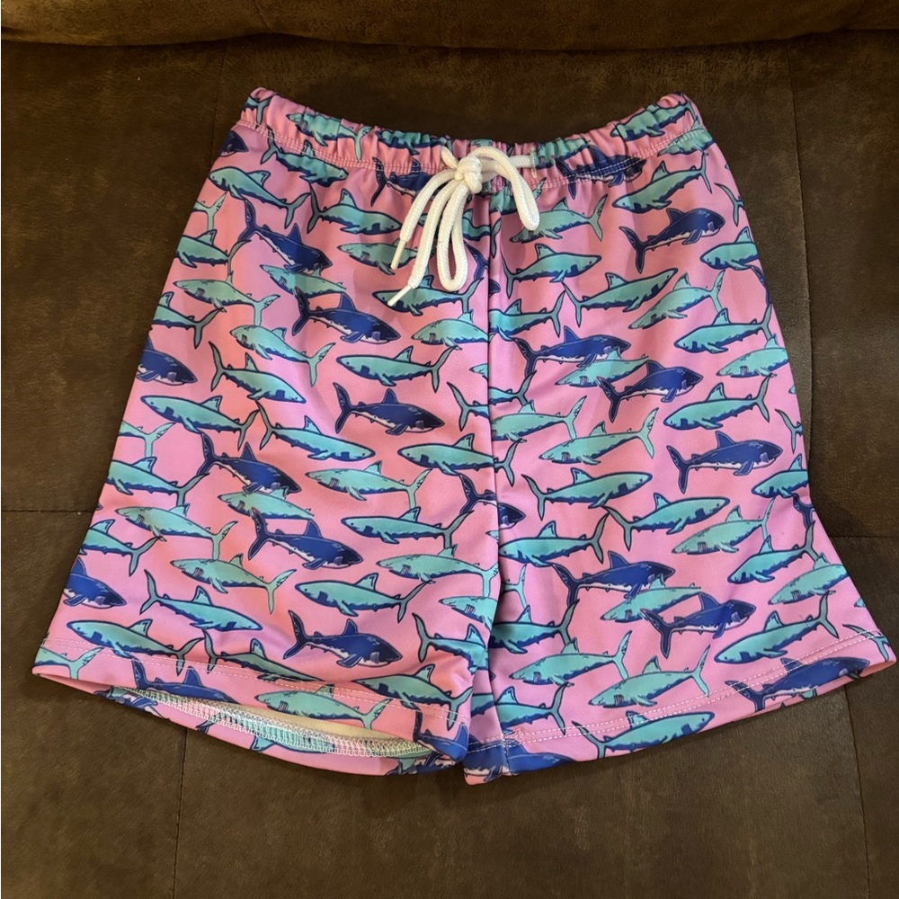 Shark Print Swim Shorts